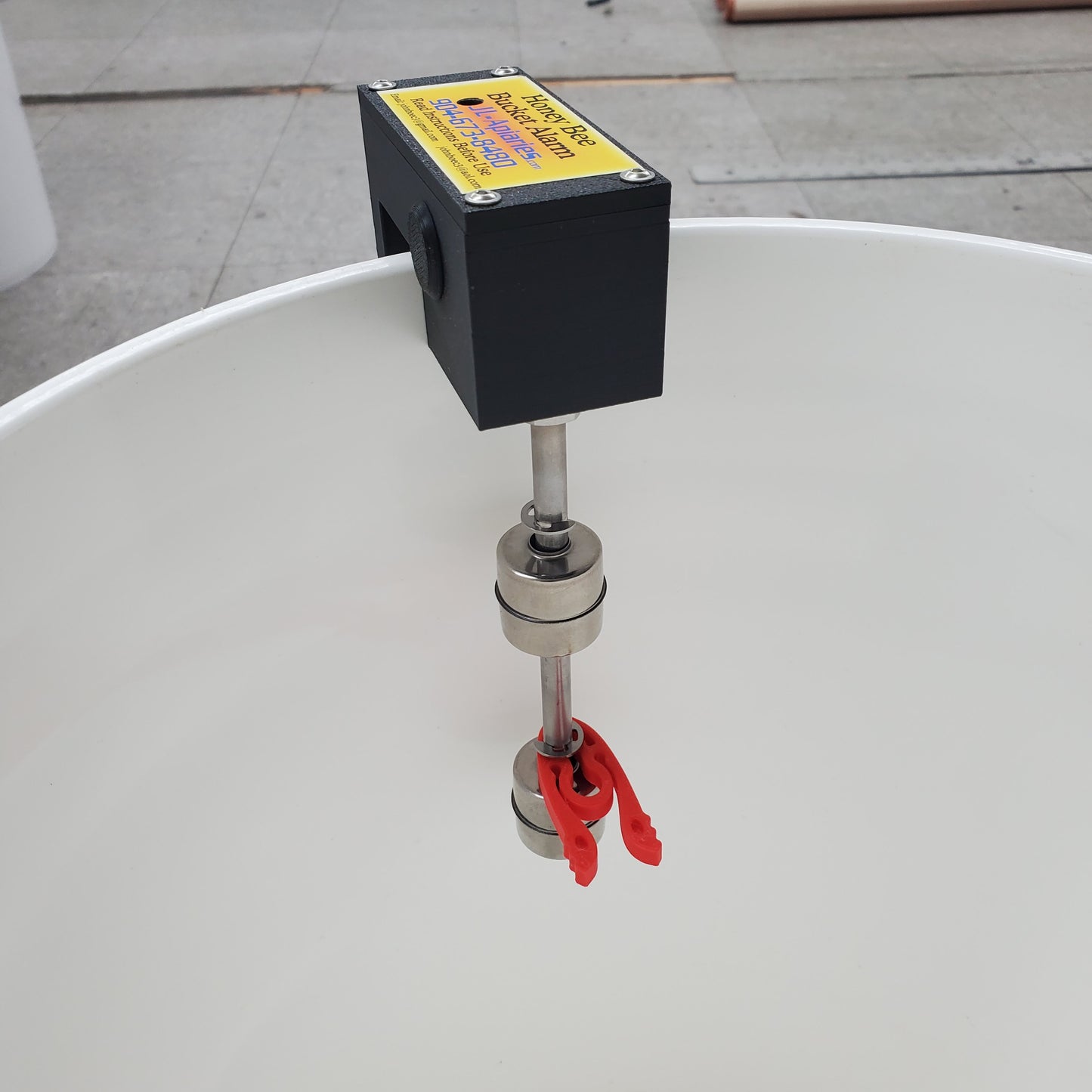 9- Selectable Honey Bee Bucket Alarm 3-1/4" or 6-1/4" from top