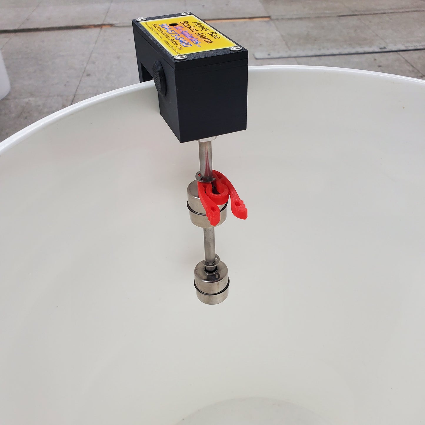 9- Selectable Honey Bee Bucket Alarm 3-1/4" or 6-1/4" from top