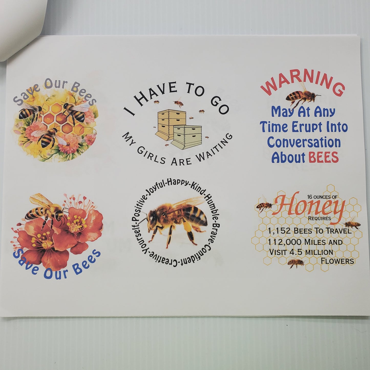 Various Honeybee Decorated Shirts