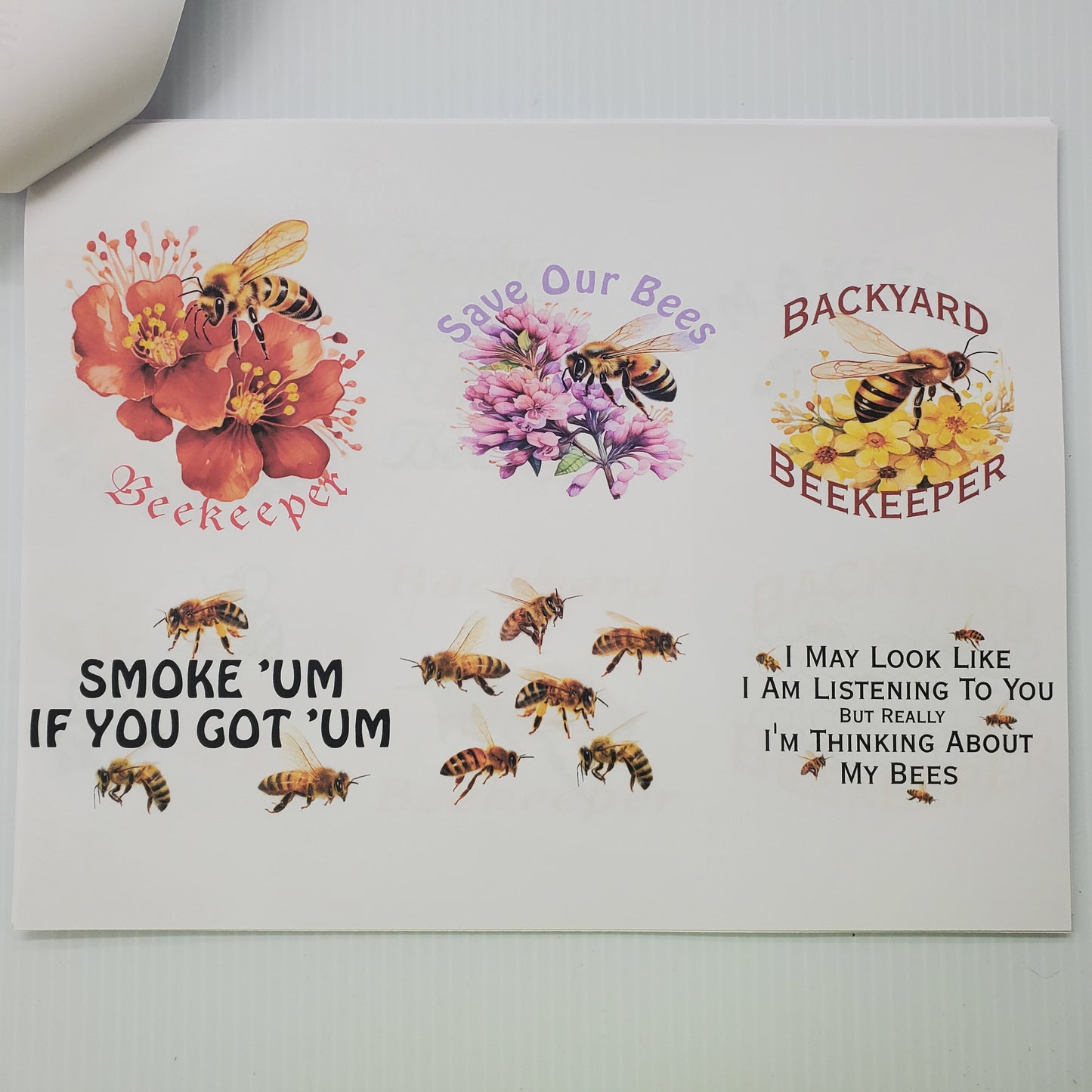 Various Honeybee Decorated Shirts