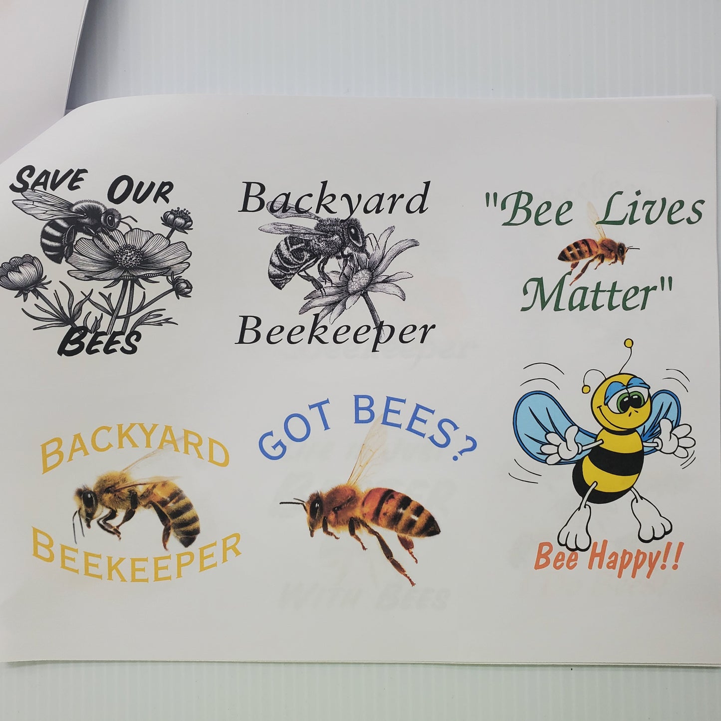 Various Honeybee Decorated Shirts