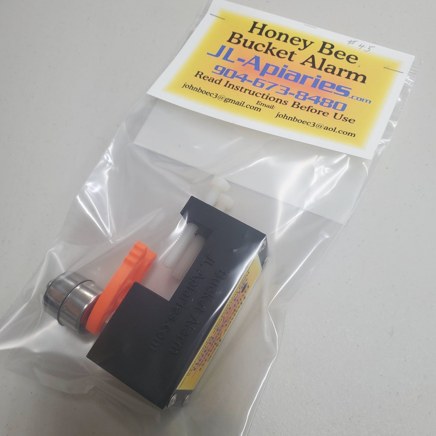 1- #45 Honey Bee Bucket Alarm
